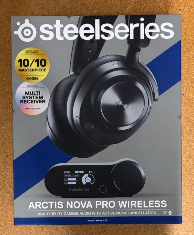 SteelSeries Arctis NOA PRO WIRELESS MULTIPLATFORM GAMING HEADSET PS5 PC - NEW - Image 1 of 1