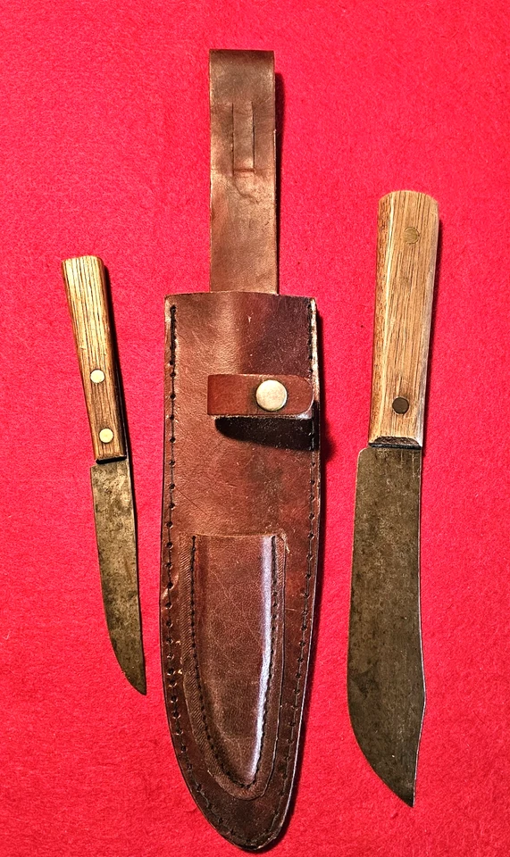 Old Hickory Bowie Knife Set with Original Sheath - Image 1 of 4