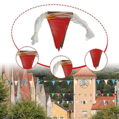 Pennant横幅30米防晒花环庆祝户外活动嘉年华 — 第 1/4 张图片