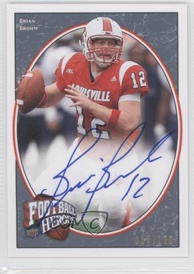2008 Upper Deck Football Heroes Blue /150 Brian Brohm #114 Rookie Auto RC - Image 1 of 2