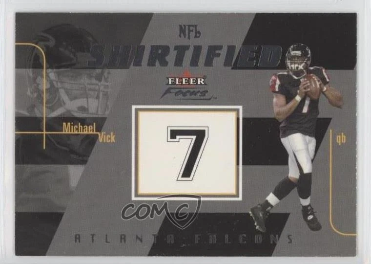 2003 Fleer Focus NFL Shirtified /750 Michael Vick #2NS - Image 1 of 2