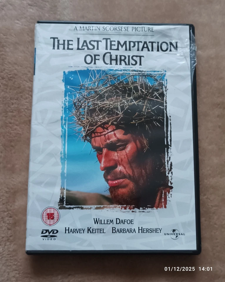 The Last Temptation Of Christ DVD Starring Willem Dafoe, Region 2, Cert 15  - Image 1 of 1