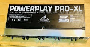 Behringer Powerplay Pro-XL HA4700 4-Channel Headphone Amplifier No Power Cord - Picture 1 of 4