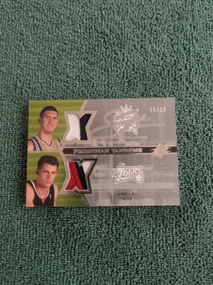 2007 SPx 新生串联球衣 /15 Spencer Hawes Jason Smith 新秀布贴 RC — 第 1/3 张图片