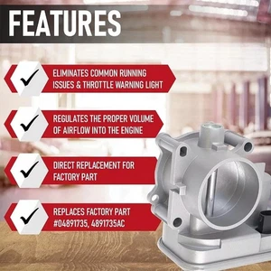 For 2007-2016 Chrysler/ Dodge/Jeep Throttle Body Assembly Replacement Car Parts - Picture 1 of 8