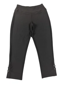 Sympli Hose Damen 12 schwarz Pull-On Stretch Knöchel Öse Saum Jersey Kanada - Bild 1 von 9