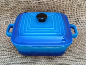 Housewares International 6" Blue Enamel Ceramic Casserole Dish - Picture 1 of 8