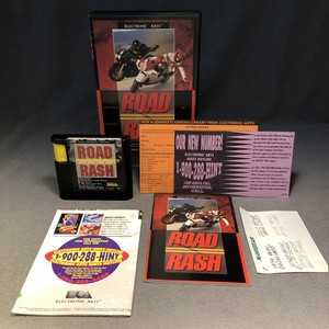 Road Rash Complete in Box for Sega Genesis W Inserts Manual Tested