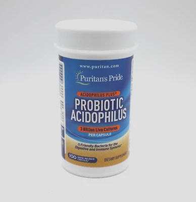 Puritan's Pride Probiótico Acidophilus 100 Cápsulas - NUEVO Foto 1 de 3