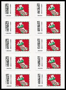 US CVP110 Holiday Delights Stocking Kiosk ATM F sheet 10 MNH 2020 - Picture 1 of 1