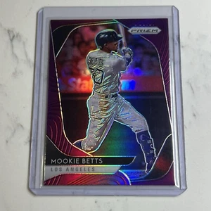 2020 Panini Prizm Baseball Mookie Betts Purple Los Angeles Dodgers #117 - Picture 1 of 2