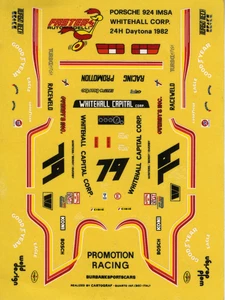 PORSCHE 924 N°79 IMSA WHITEHALL CORP. 24H DAYTONA 1982 DECALS  CARTOGRAF 1/43 - Picture 1 of 1