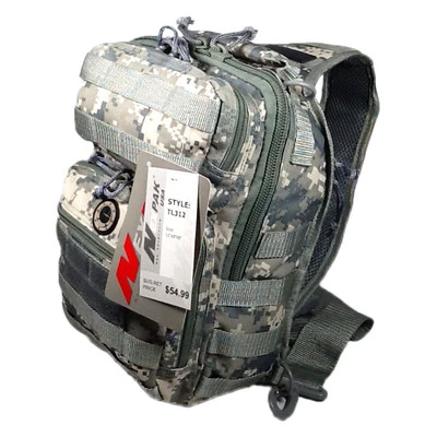 NEXPAK USA 12" 800cu.in. NexPak Tactical Sling Shoulder Hiking Backpack TL312 DM Digi Camo