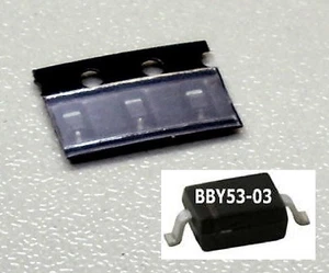 3 Stück BBY 53-03W (BBY53-03) Kapazitäts-Dioden / SOD-323 / High-Q (M2835) - Picture 1 of 1
