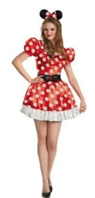 Sexy Disfraz para Adulto de Halloween de Minnie Mouse Disney Clásico Lunares Foto 1 de 4