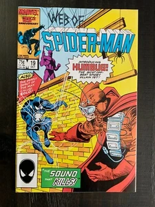 Cómic Web of Spider-Man 19 en estado bastante bueno/casi nuevo con la primera aparición de Humbug! - Imagen 1 de 7