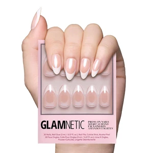Press on Nails - Mrs. | Short Almond Fake Nails with French Tips and Glossy, Gla - Picture 1 of 11