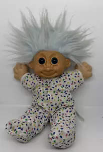 Vintage RUSS Troll Girl Doll #2309 12" Bugsy Easter Bunny Plush Blue Hair - Picture 1 of 6