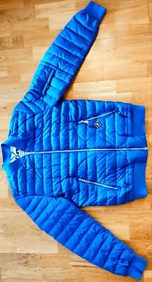 add down leichte Daunenjacke in blau mit Hersteller Tag - Bild 1 von 4