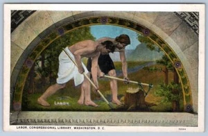 1920er LABOR CHARLES PEARCE LIBRARY OF CONGRESS WASHINGTON DC ANTIKE POSTKARTE - Bild 1 von 2