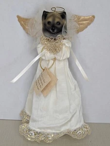 Vintage Dog Christmas Tree Angel Topper Pomeranian Two Sisters Co 12” - Picture 1 of 6