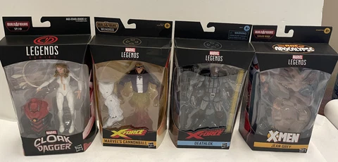 Lot of 4 Marvel Legends Cloak Dagger Jean Grey Deathlok CannonBall New Figures Cover