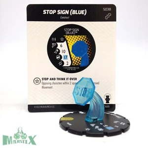 Heroclix Batman Team-Up Set Stop Sign (azul) #S038 ¡construcción con tarjeta! - Imagen 1 de 1
