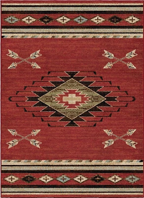 s Area Rug, 5'3"X7'3", Red - Image 1 of 4