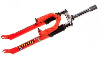 Chili Works 321 24" Threaded 1" Suspension Fork 135mm Steerer- Orange - Image 1 of 4