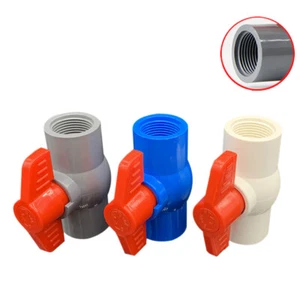 BSP 1/2" - 4" Innengewinde PVC Plastik Kugelhahn Rohr-Fittings Muffe Absperrhahn - Bild 1 von 6