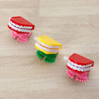3Pcs Wind-up Chattering Teeth Colorful Walking Toys (Random Color)