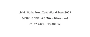 2x Linkin Park Tickets Düsseldorf Unterrang 01.07.2025 - Bild 1 von 1