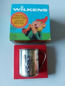 Wilkens Taufbecher, Heinzelmännchen, versilbert, 60er, unbenutzt, rar, Sammler - Bild 1 von 10