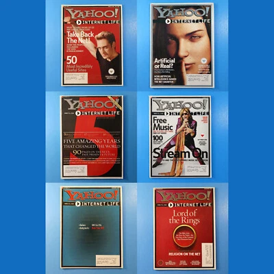 Yahoo Internet Life YIL Magazines 2001 Volume 7 Numbers 7-12 LOT of 6 Issues - Image 1 of 4