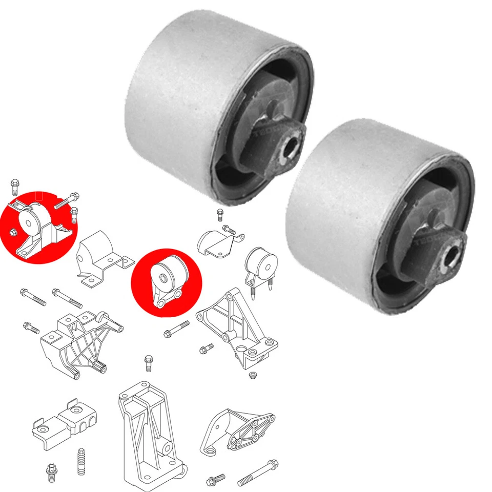 Soporte motor TEDGUM TED49990 para OPEL AGILA A (H00) 1 2000-2007