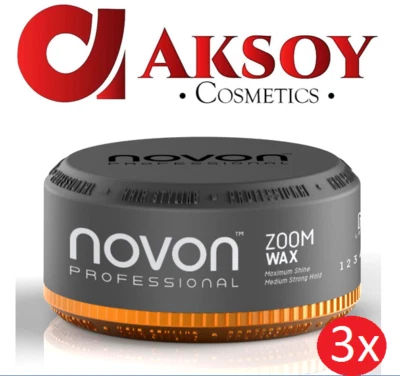 ( 35,33€ / L ) 3 x Novon Professional Zoom Wax 150ml Haar Wax mit Honigmelone - Bild 1 von 2