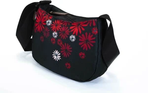 Northwind Lenkertasche Giselle schwarz rot Flower Fahrradtasche KlickFix E-Bike