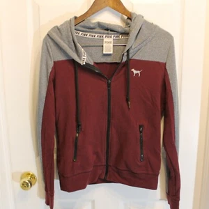 Victoria Secret Hoodie Full Zip Sweatshirt Women's Size S Pink - Picture 1 of 3