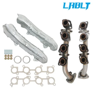 LABLT 2Pcs Left & Right Exhaust Manifold Kit For 2000-2004 Toyota Tundra 4.7L V8 - Picture 1 of 12