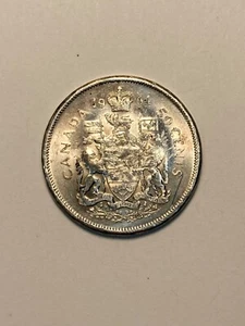 COLLECTABLE 1964 CANADA 50 Cent SILVER RARE Coin - Picture 1 of 2
