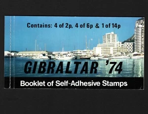 OPC 1974 Gibraltar Complete Booklet Sc#309a MNH 46290 - Picture 1 of 1