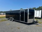 NEW 8.5X24 V-NOSE ENCLOSED CAR HAULER TRAILER 5200 LB AXLES .080 EXTERIOR METAL