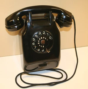 Telephon-Wandapparat W48 von Schrack ohne erkennbare Gebrauchsspuren - Photo 1/16
