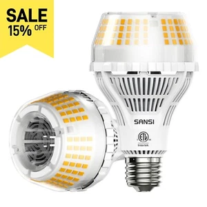 SANSI 27W=250W LED Light Bulb 4000lm No-Dimmable 3000K Workshop Warehouse E26 - Picture 1 of 7