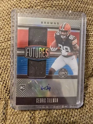 2023 Legacy Cedric Tillman Futures RPA Rookie Dual Patch Auto RC #233/249 Browns - Image 1 of 2