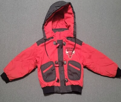 Chaqueta con Capucha Cremallera Vintage Starter NBA Chicago Bulls Niños Baloncesto Talla M Foto 1 de 4