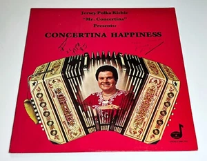 THE JERSEY POLKA RICHIE BAND POLISH POLKA LP "CONCERTINA HAPPINESS" SUPER LP E+ - Picture 1 of 2