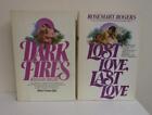 Pair of Vintage Rosemary Rogers Hardcover Books (Dark Fires; Lost Love Last Love