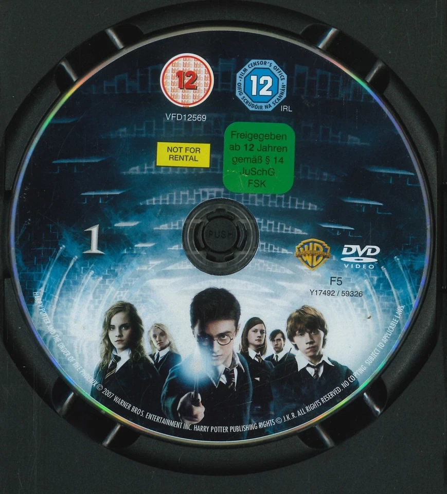 Harry Potter and the Order of the Phoenix (2007) DVD, Daniel Radcliffe - Image 1 of 1