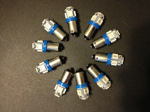 Fits Pontiac Blue MEGA BRIGHT 5 LED 12v Instrument Panel Clock Light Bulb NOS - Picture 1 of 5